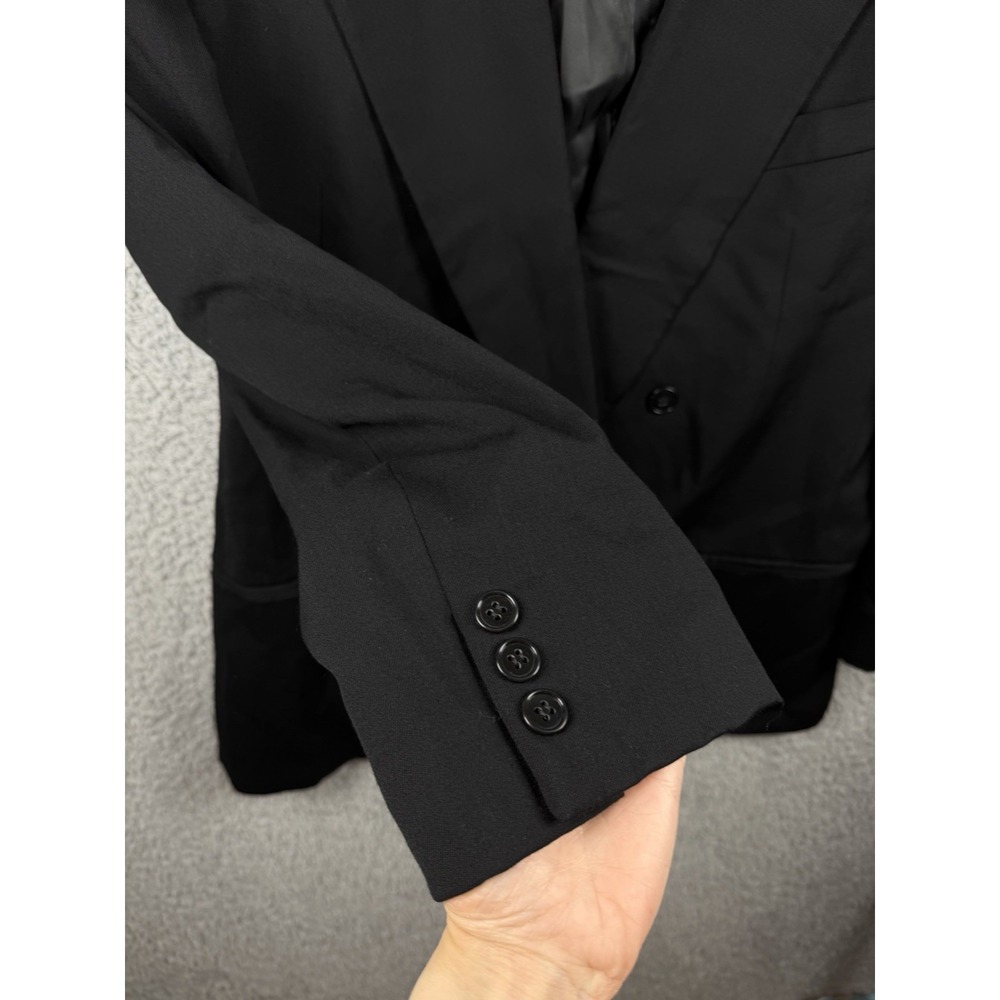Vintage Mani By Giorgio Armani 100% Wool Black Blazer Men's 42 Reg - Picture 3 of 9